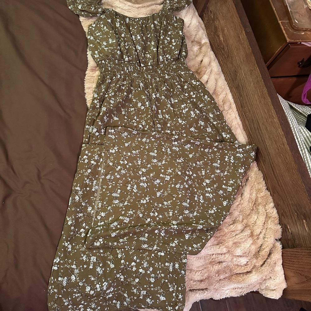 Floral Green Jumpsuit